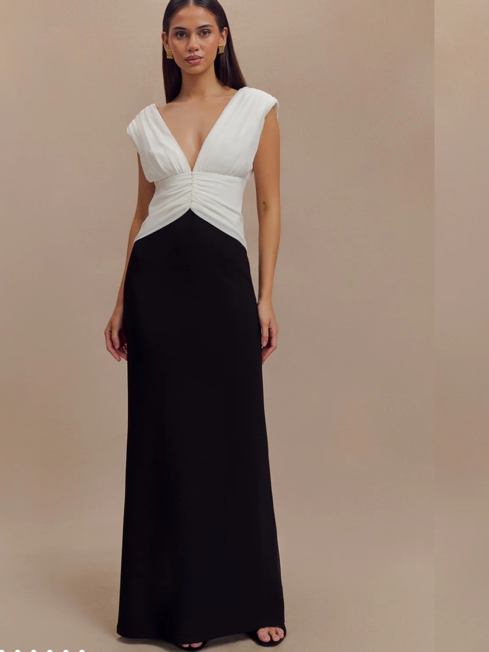 Monique contrast maxi dress Meshki NWT